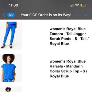 💙 ROYAL BLUE FIG SCRUBS 💙